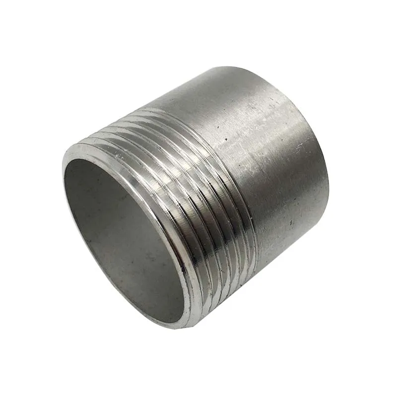 

3/8" 1/2" DN10 DN15 304 Stainless steel Single male nipple Welded joint Brewing water pipe exhaust pipe connector