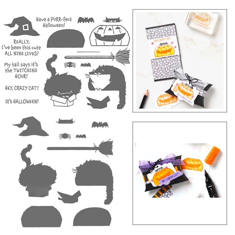 

HAT CAT Cutting Templates Metal Dies Scrapbooking New Arrival Metal Die Cutters for Scrapbooking Christmas Stencils for Decor