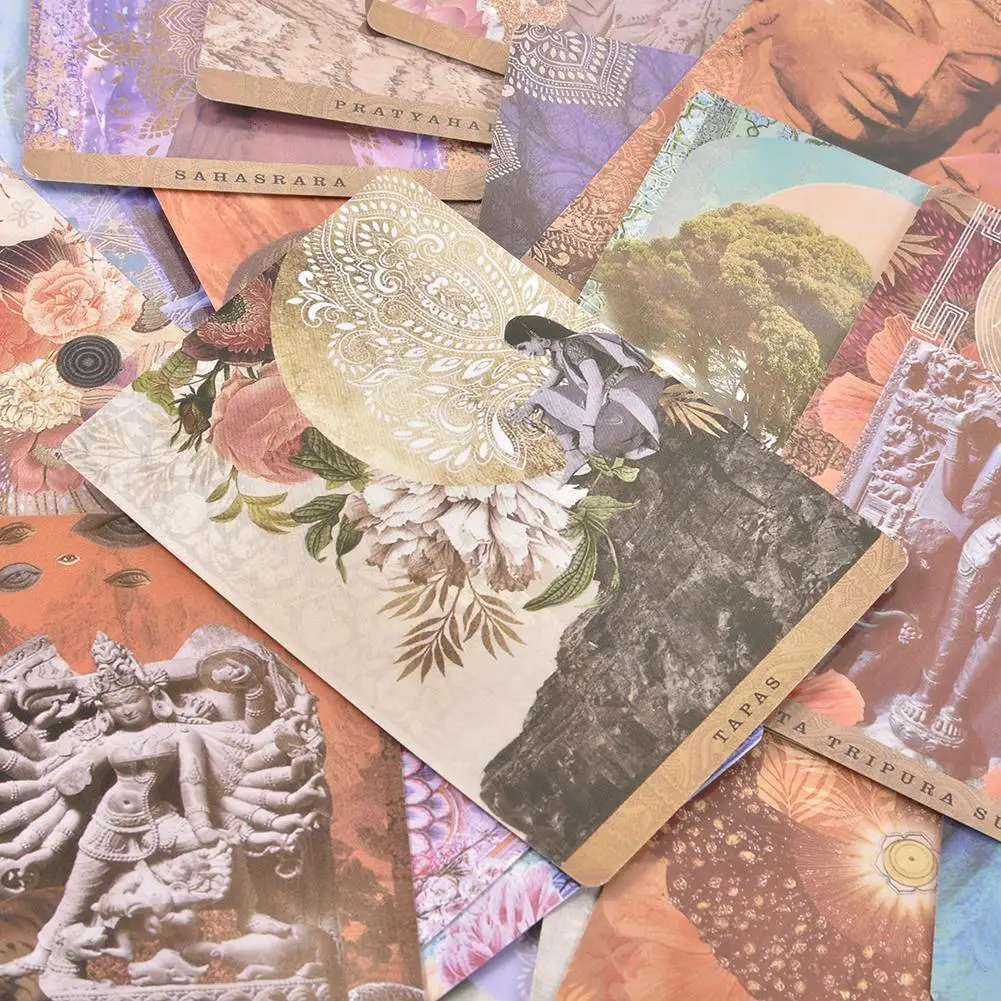 Новинка 54 шт. Yogic Path orakel Deck And Guidebook английский держатель карточек настольных игр