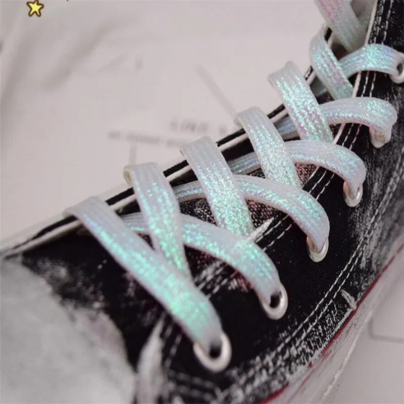 1 пара блестящие шнурки для обуви 110 см|Шнурки| |