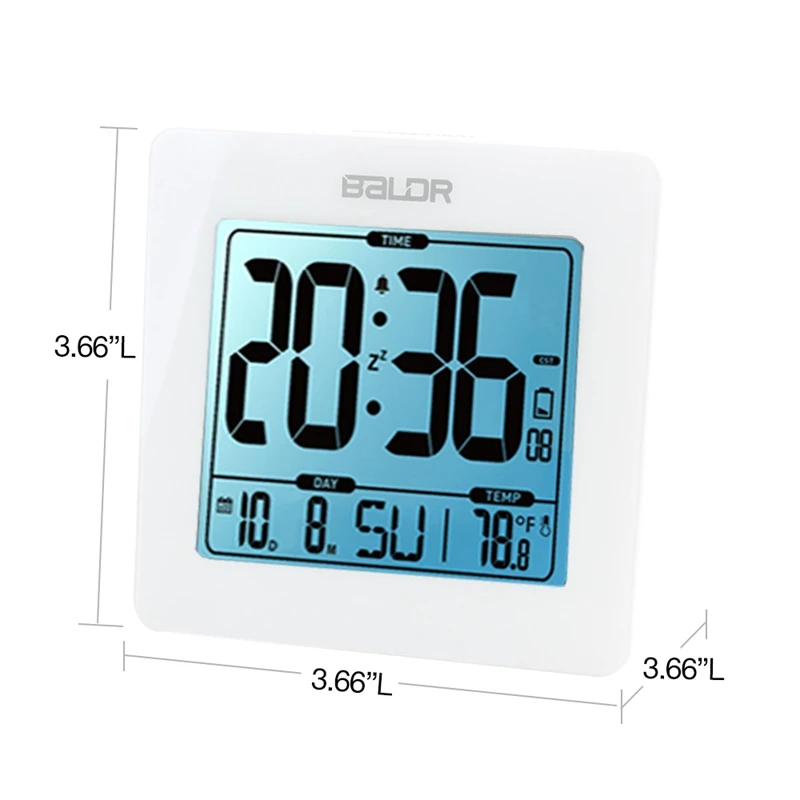Baldr будильник с термометром светодиодный стол подсветкой Повтор Календарь