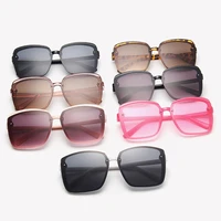 new fashion rice nail sunglasses ladies box trend glasses european and american style personality sunglasses simple girl glasses