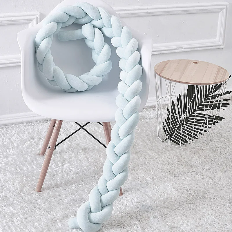 150 см детская кровать бампер узел длинный ручной работы плетеная коса плюшевая