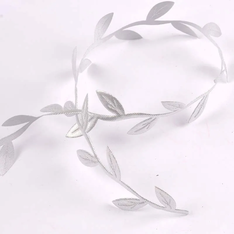 3 ярда/партия шелковые атласные ленты с изображением снега и листьев|Ленты для