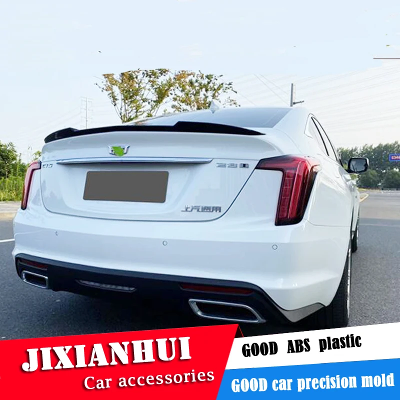 

For Cadillac CT5 Spoiler 2018-2020 Cadillac CT5 Spoiler YW ABS plastic Material Car Rear Wing Color Rear Spoiler