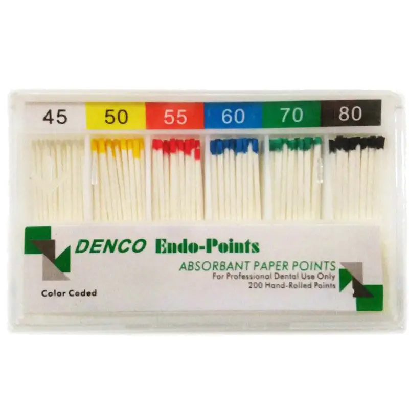 Стоматологические абсорбирующие бумажные точки 15 40 корневой отменный