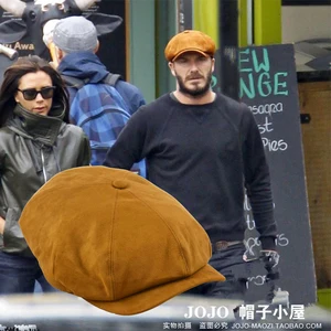 Мужская замшевая восьмиугольная кепка большого размера, Мужская кепка газетчика, папы, плющ, s Зимняя кепка на плоском кабинете, светящиеся блики, стандартный размер, берет 55-58 см, 58-60 см