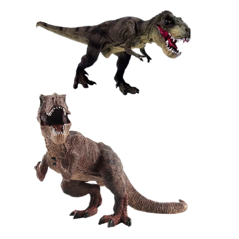 

Розничная продажа, большой размер, Дикая жизнь Юрского периода, тираннозавр рекс, динозавр, пластиковые игрушки, коричневый и Юрский период...