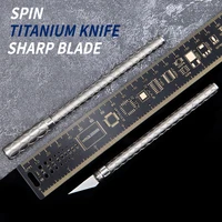 titanium alloy carving knife multi function utility knife non slip design portable knife sharp cutting