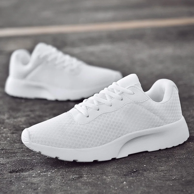 

Men Casual Sneakers Shoes 2020 Summer Breathable Mesh Shoes Couple Fashion Lace up Mens Flats Shoe Big Plus Size 35-47 NANX241