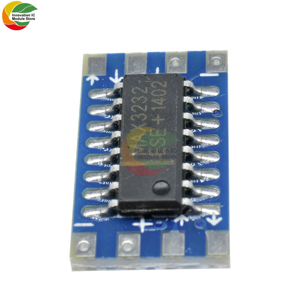 5 шт. Новый последовательный преобразователь с листьями Mini MAX3232 RS232 на TTL мигающий