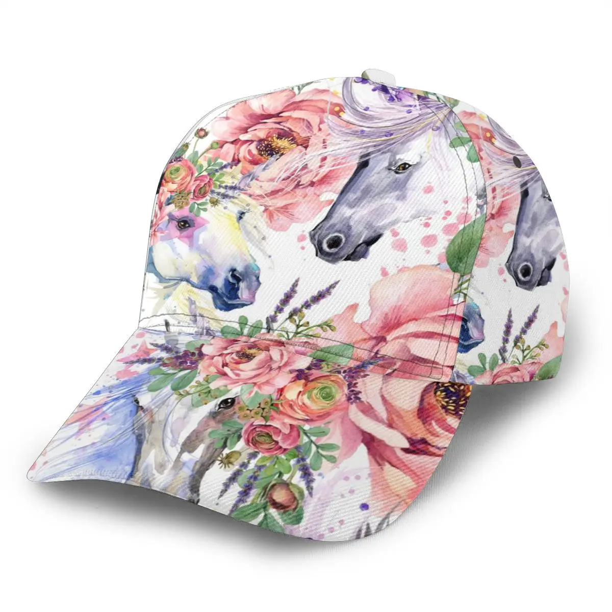 

CINESSD Magic Unicorn Roses Flowers Baseball Cap Fashion Men Hat Cap Summer Dad Hat Male Sports Hat