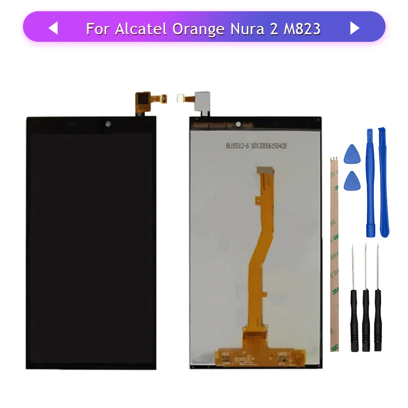 5 шт. для Alcatel Orange Nura 2 Nura2 M823 ЖК-дисплей сенсорный экран стекло дигитайзер в сборе
