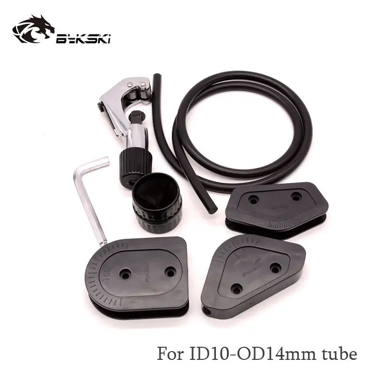 For ID10-OD14mm tube Bykski OD12/14/16 мм акрил/PMMA/PETG жесткий трубы гибочная пресс-форма для торта 10 мм Диаметр формы силиконовые формы жидкостное охлаждение Системы инструмент - Цвет: For ID10-OD14mm tube