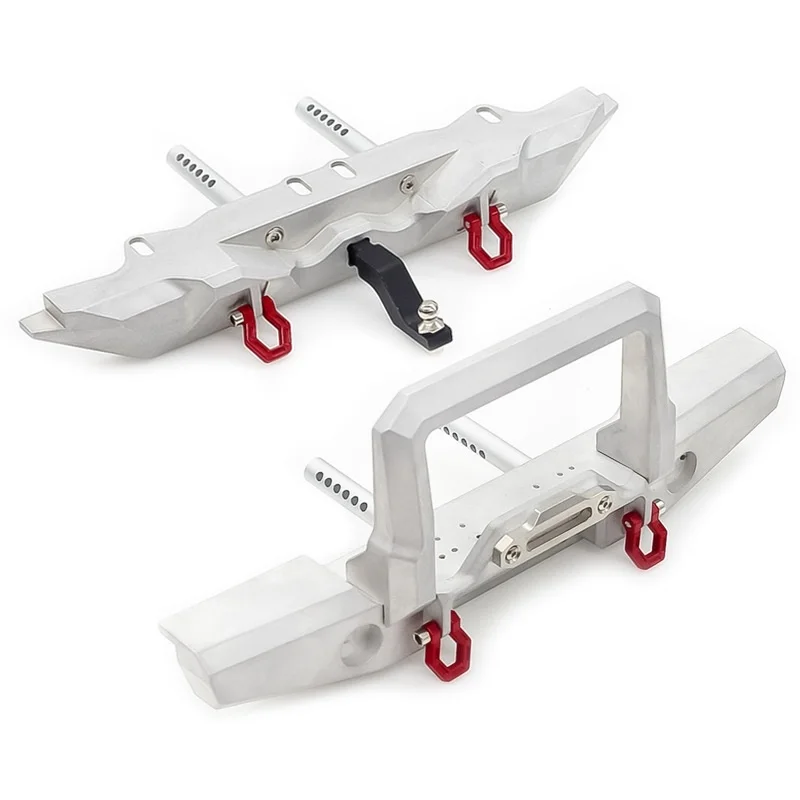 

RC Car Classic Front & Rear Bumper with LED Light for 1/10 RC Crawler Traxxas TRX4 Axial SCX10 Upgrade Parts