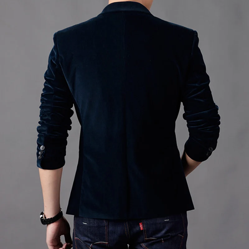 

High Quality Men Suit Jackets Smart Casual Slim Dress Suits Blazer New Male Corduroy Single-breasted Suit Jackets And Coats