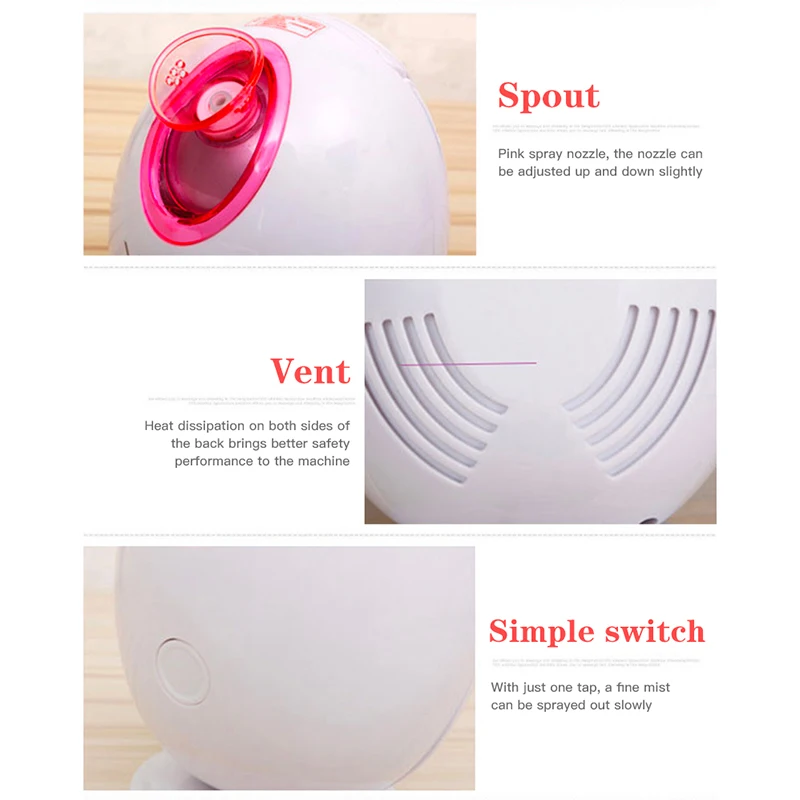 Nano Ionic Mist Facial Steamer Hot Moisturizing Face Sprayer Humidifier with Auto-power off function |