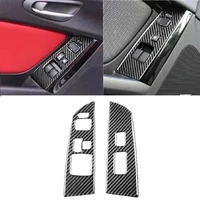 carbon fiber car accessories central control panel air outlet door handel stickers gear shift frame fit for mazda rx8 2004 2008