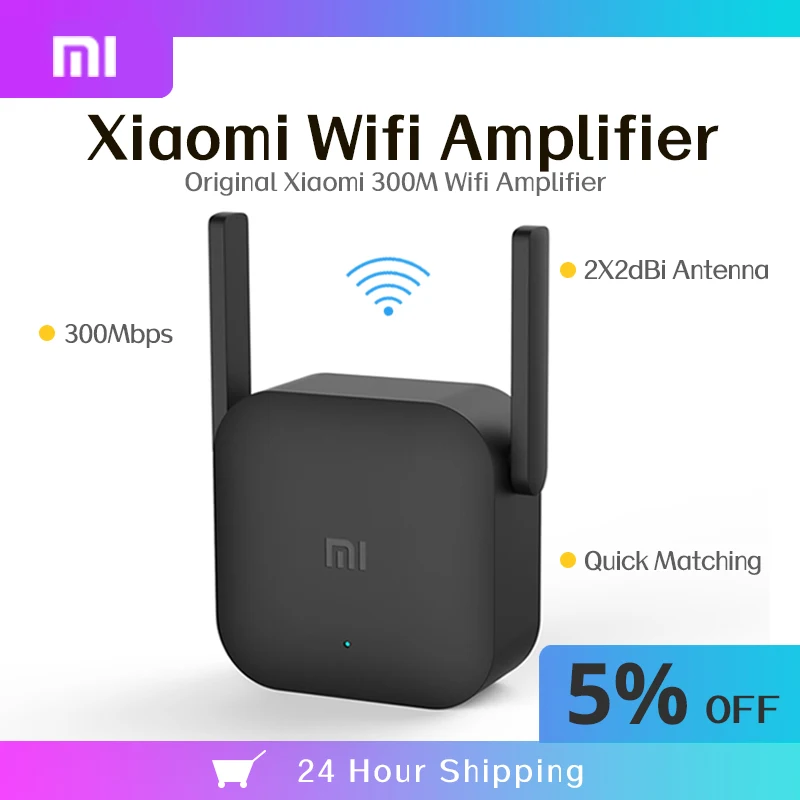 Xiaomi оригинальный Wi Fi усилитель Pro роутер 300M 2 4G ретранслятор сетевой расширитель