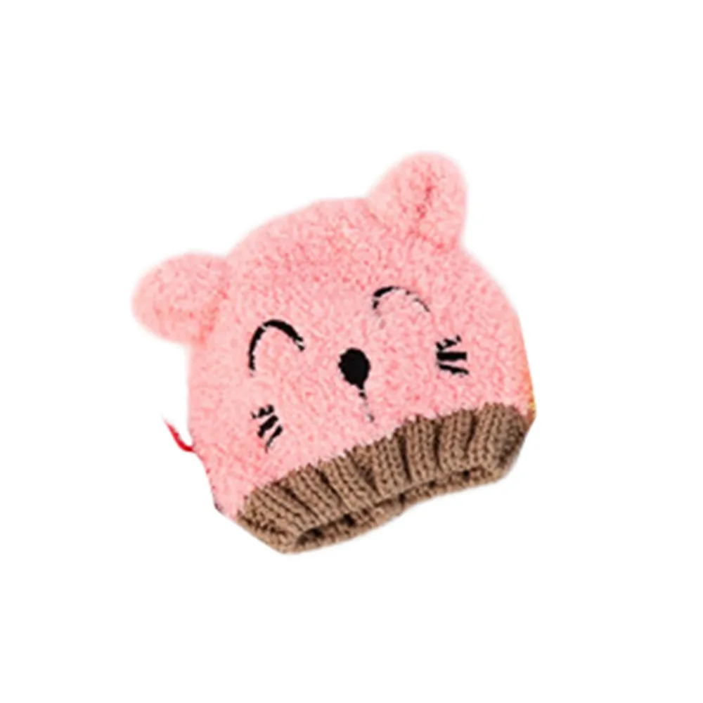 Pink MUQGEW, лидер продаж года, детские шапки, детские вязаные шапки для маленьких мальчиков и девочек, детские милые Spire, мягкая осенне-зимняя теплая шапка - Цвет: Pink