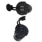 12 В QC3.0 USB Тип C PD автомобильное зарядное устройство Быстрая зарядка светодиодный светодиодным вольтметром вкл. ВЫКЛ. Переключатель