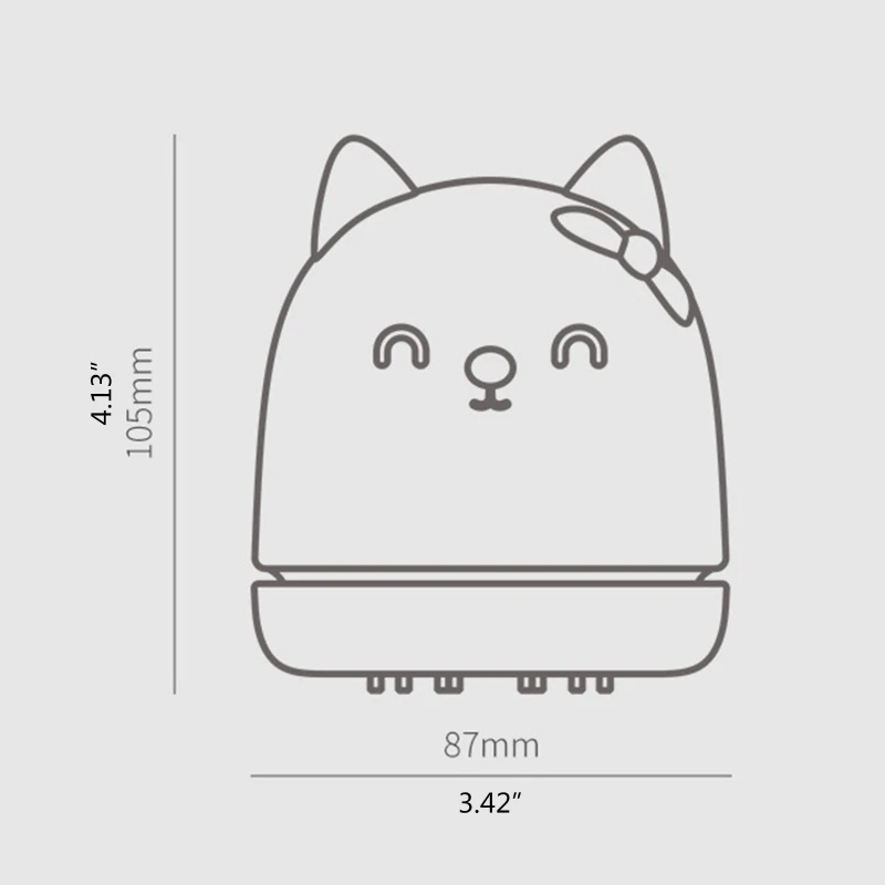 

Portable Cute Cat Mini Desk Vacuum Cleaner for Desktop Keyboard Cleaner Computer Brush Dust Collect Robot Sweep Cleaning