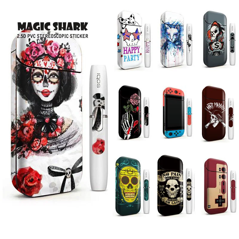 2.5D стерео игра сексуальная леди Кот пленка наклейка для IQOS 2 4 Plus чехол p