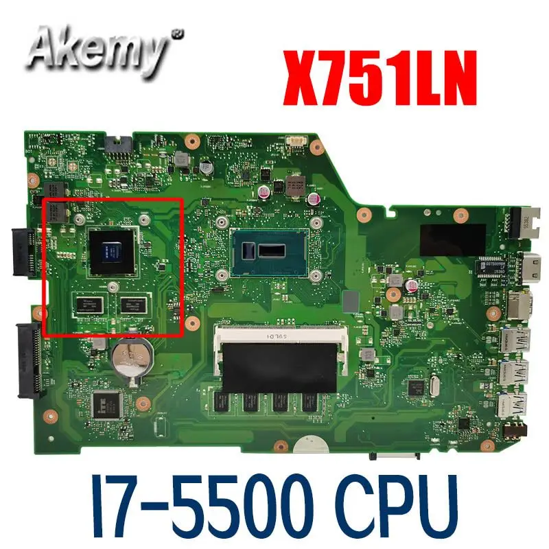 

Материнская плата GL502VMK REV: 2,0 для For Asus GL502VM GL502VML материнская плата для ноутбука HM170 i5-7300HQ GTX1060/3G 8 ГБ/RAM 100% протестирована без повреждений
