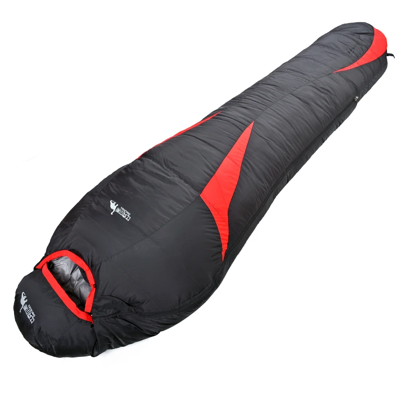 Сверхлегкий пуховой спальный мешок водонепроницаемый для отдыха на открытом