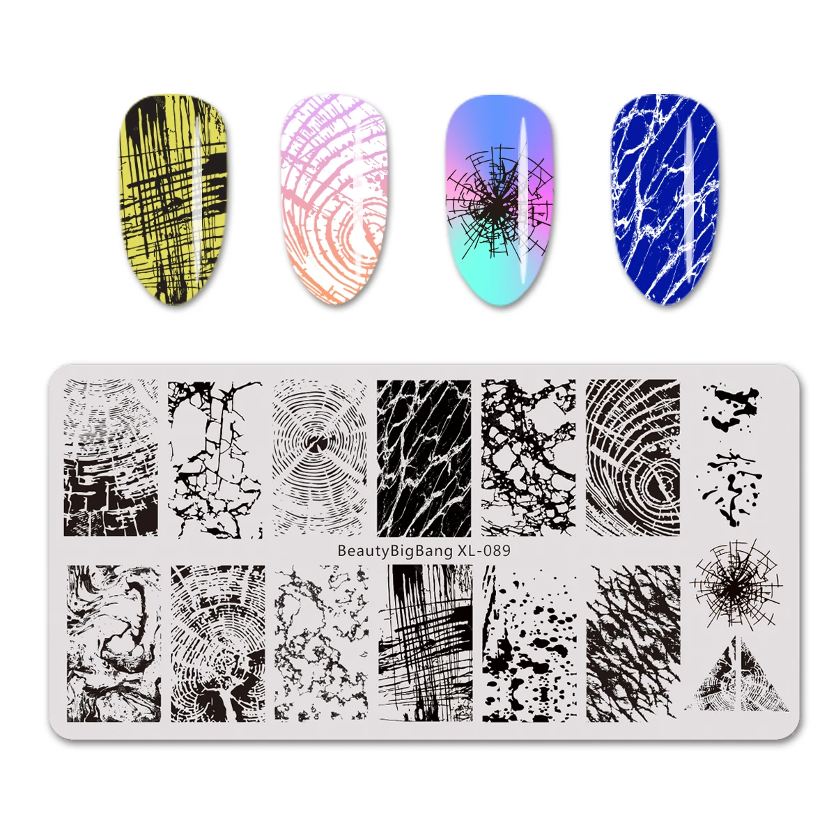 BEAUTYBIGBANG 6*12 см пластины из нержавеющей стали для штамповки ногтей мраморный дизайн ногтей DIY Дизайн ногтей Наклейка аксессуары для трафаретов инструмент