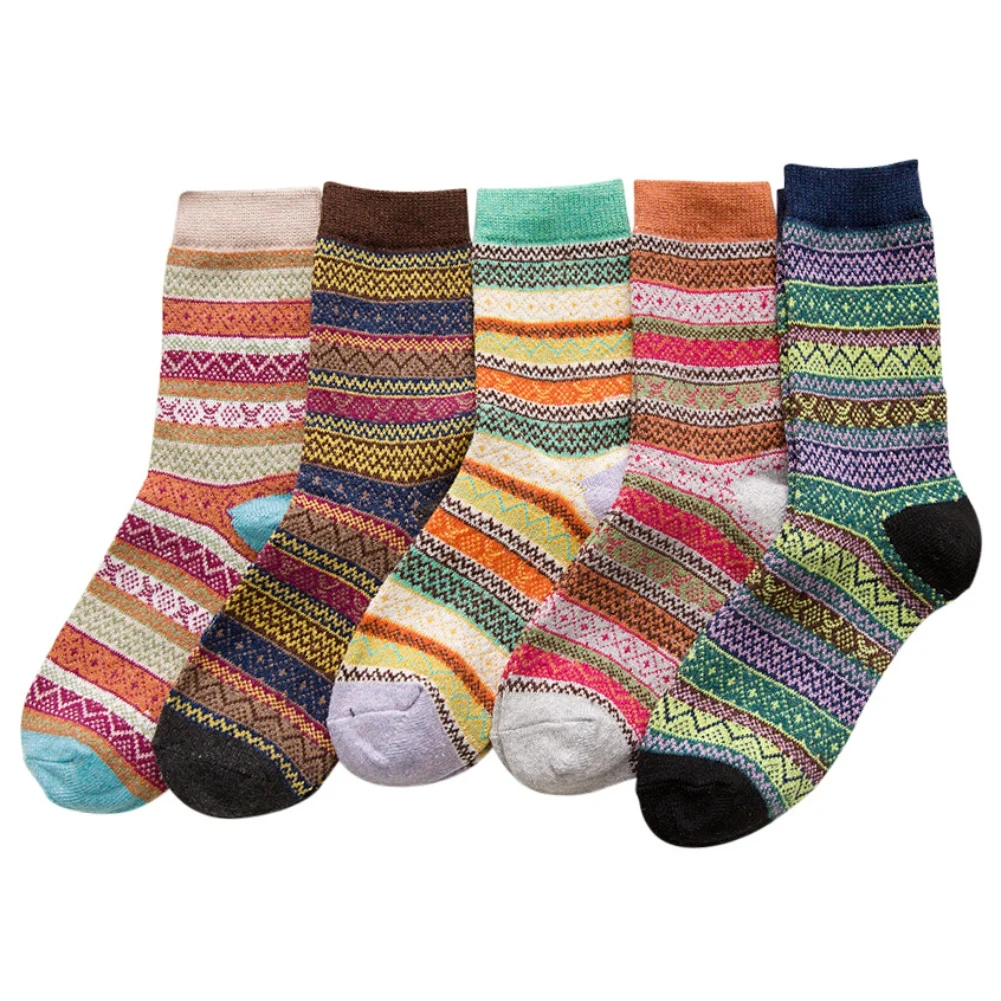 

5 пар, женские шерстяные носки