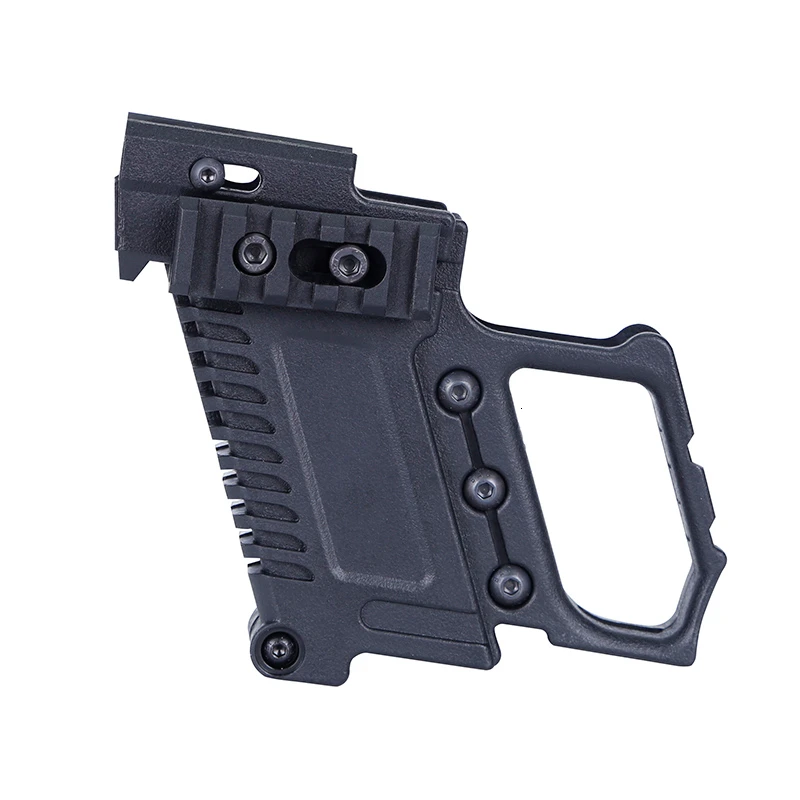 BK ABS пистолет Карабин Комплект журнал армейские комплект для мы/Marui G17 G18 G19 GBB серии совместимы с ТМ и мы G17/18/19/26 и настраиваемым потоком воздуха, клон kayfun - Цвет: BK