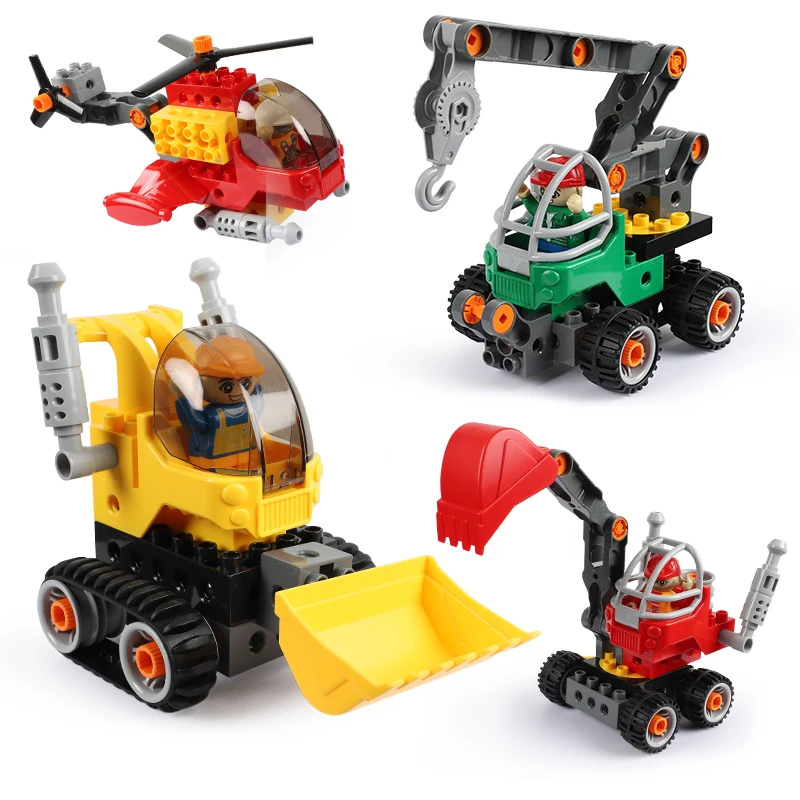 Строительные блоки для автомобилей классический городской инженерный