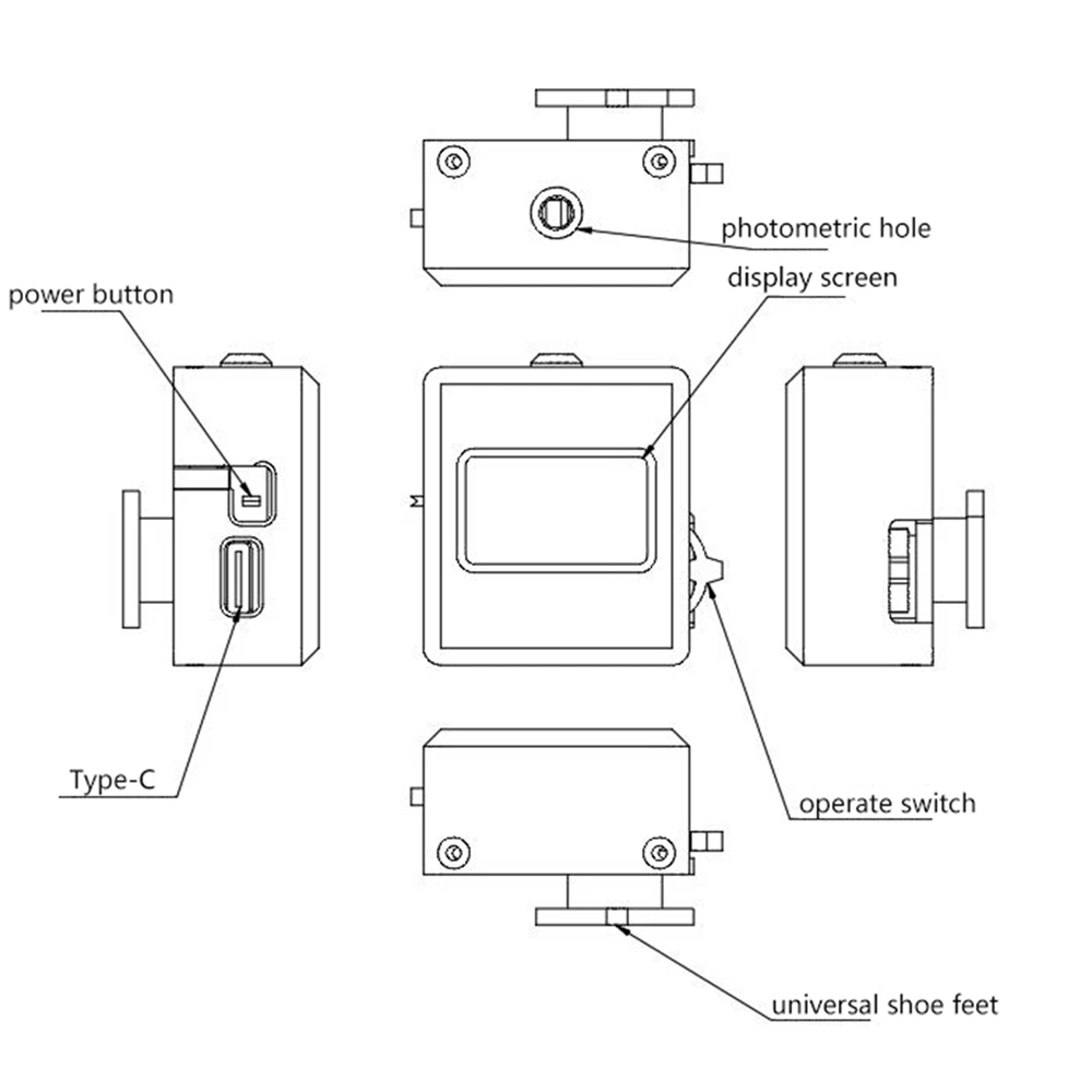 V 201X фотометр для фотосъемки с компьютерной приставки к отражение светильник