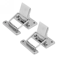 2pcs stainless steel latch hasp lock for cabinet case spring loaded latch catch toggle hasp wooden box lock furniture hardware