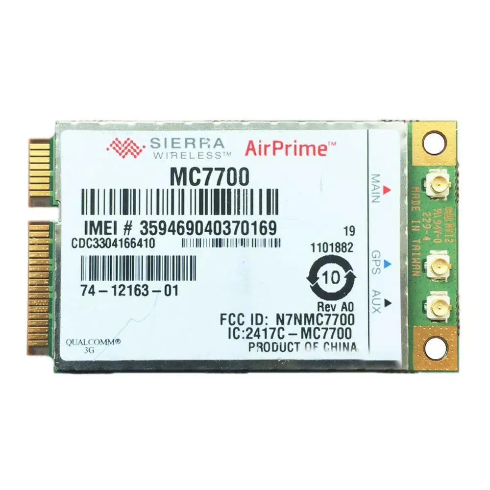 Разблокированный 4G WWAN GPS модуль Sierra MC7700 Mini PCI Express GOBI4000 HSPA + LTE 100 Мбит/с|Беспроводные