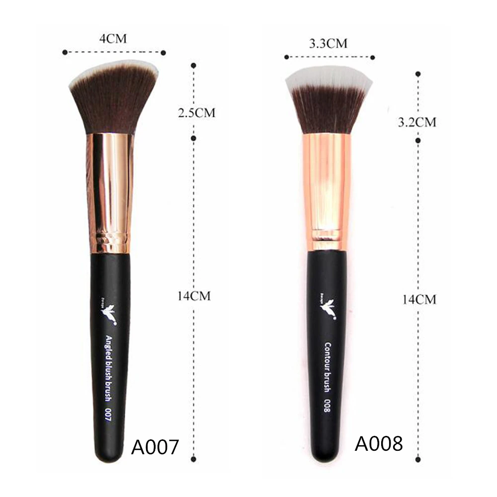 Роскошные брендовые Золотые кисти для макияжа набор основы пудры румян теней век