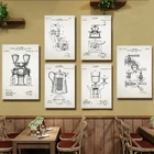 Кофейный винтажный постер в скандинавском стиле, принты, современная кухня, настенная фотография, модульный декор для ресторана и дома