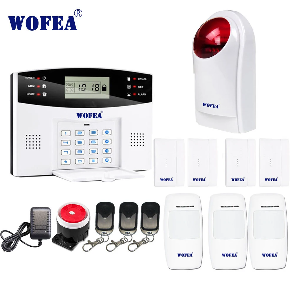 Wofea IOS Android управление через приложение беспроводная домашняя охранная GSM