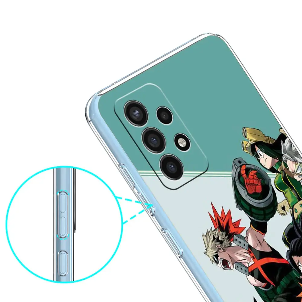My hero acadamia Phone Case for Samsung Galaxy A50 A70 A51 A71 A12 A32 A21s A52 A10 A20 A30 A40 A10s A20s A11 A21 A31 A41 Cover