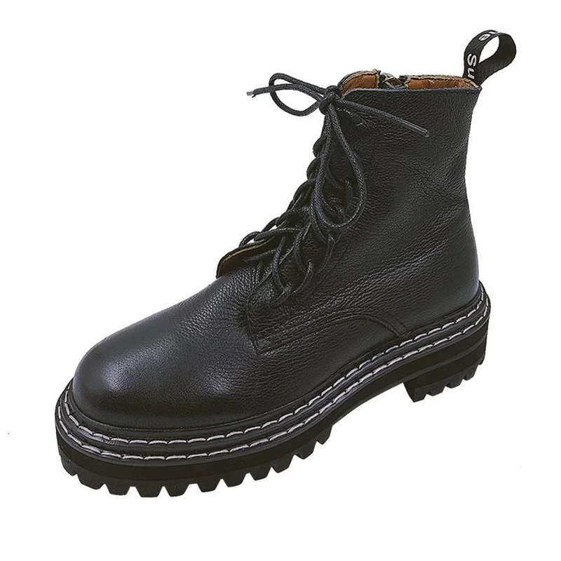 Ботинки martin женская обувь на среднем каблуке коллекция 2019 года сезон осень зима