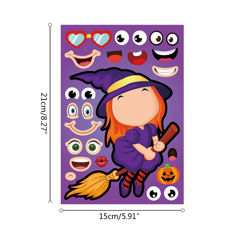 

Creative Self-Adhesive 3D Mug Stickers Compatible with Precision Cutting Halloween Sticker Mug Decoration Static Sticker