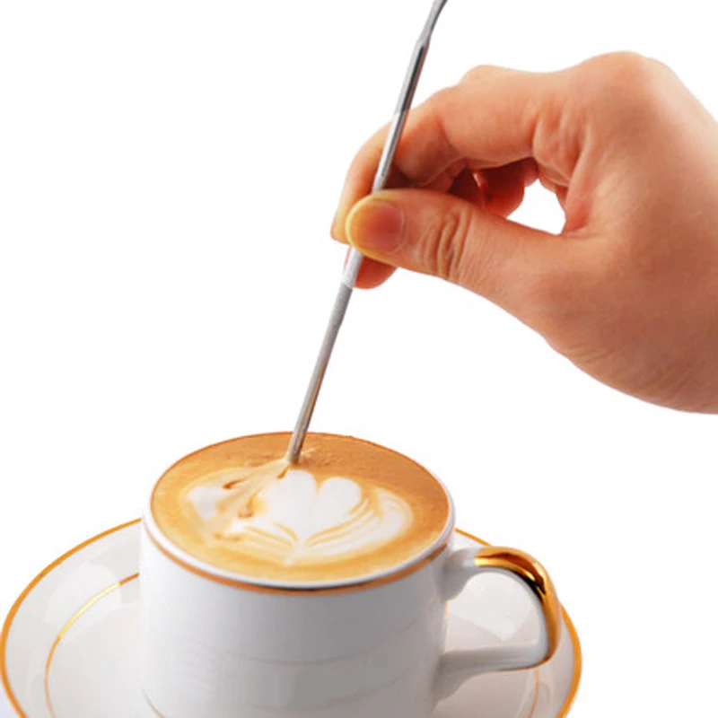 

Трафареты для кофе из пенопласта для латте, трафареты, форма для кофе из нержавеющей стали, гирлянда для латте, игольчатая пудра