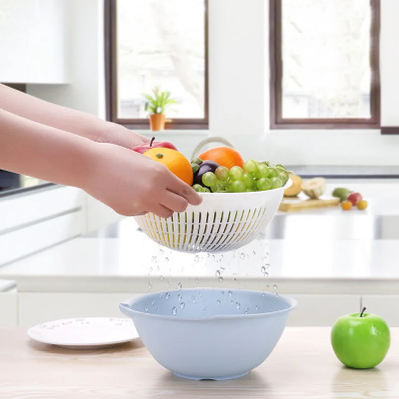 Бытовая кухонная двойная пластиковая сливная корзина для воды простая подвесная