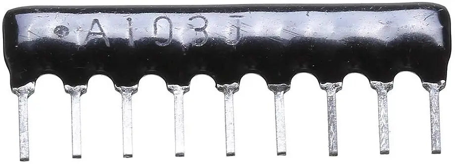 9Pin резистор сетевой Массив 1K 10K 100K ohm DIP изоляционный (упаковка из 10)|Резисторы| |