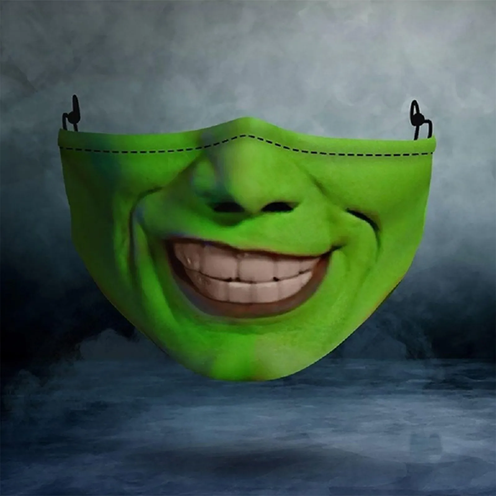 Halloween Grinch Movie The Mask Funny Face Protective Festival Cosplay Costume Reusable Cotton Adult | Тематическая одежда и