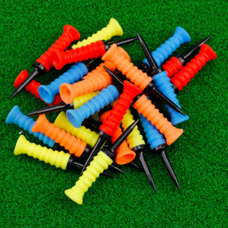 

5Pcs Golf Elastic Soft Rubber Sleeve Ball Tack Fake Grass Sports Tool