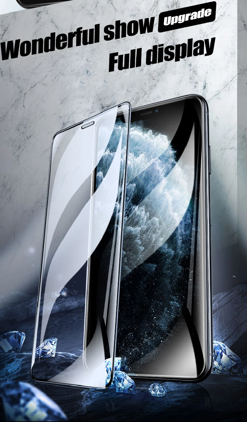 6D Full Curved Glass on For iPhone 11 Pro Max X XS XR 12 Pro mini Screen Protector Tempered Glass For iPhone 13 Protection Glass images - 6