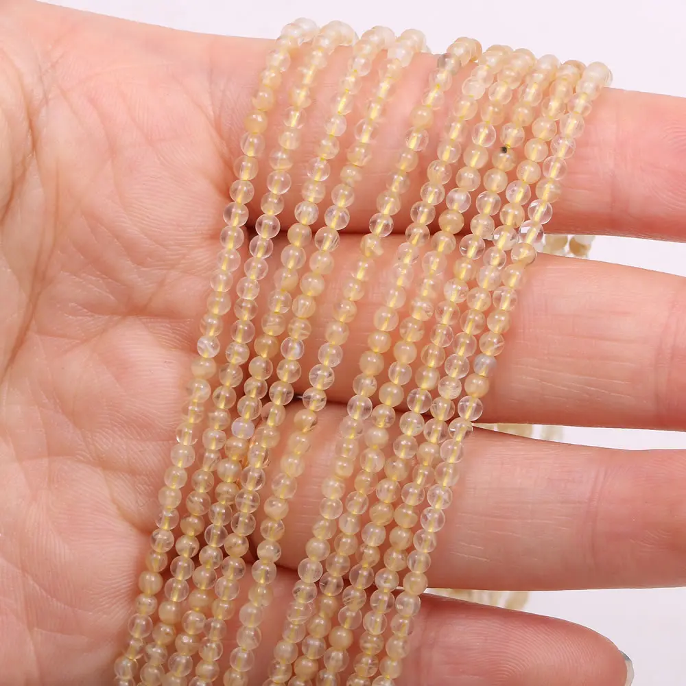 

Wholesale Crystal Beads Natural Stone Beads Yellow Loose Beads for Charms Jewelry Making Bracelet Necklace Reiki Gift