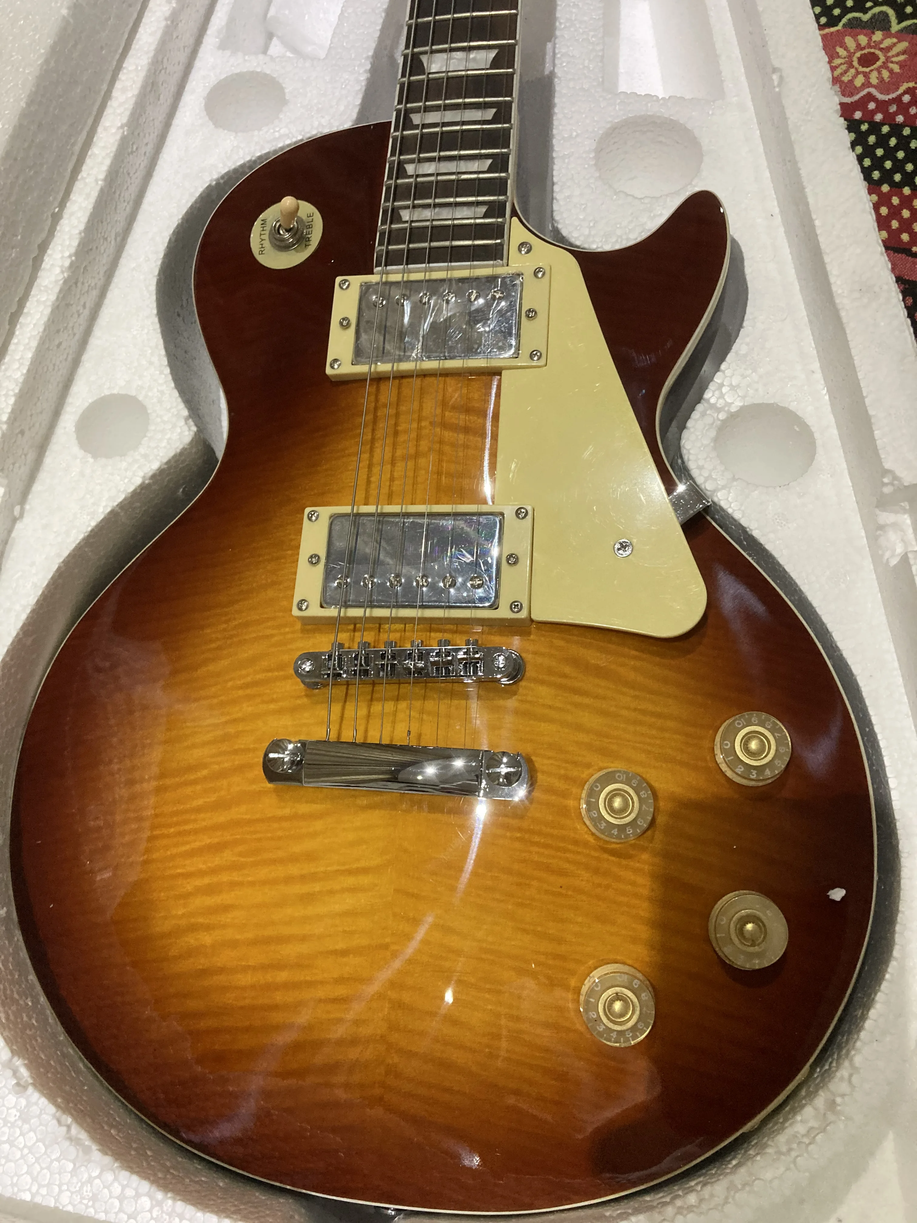 Отправка через 3 дня Высококачественная электронная гитара Sunburst G Standard Jimmy -